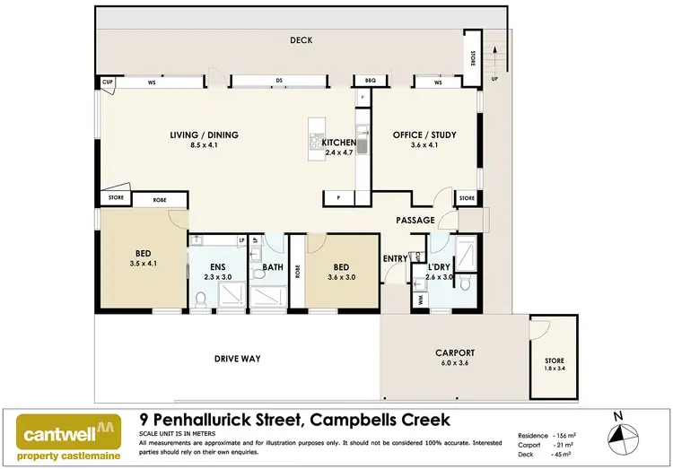 Floorplan of Homely house listing, 9 Penhallurick Street, Campbells Creek VIC 3451