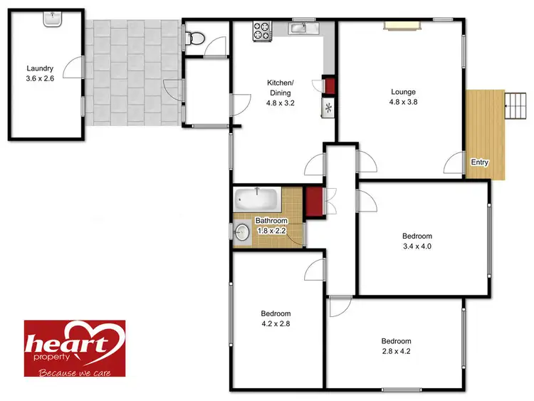 Floorplan of Homely house listing, 89 Carpenter Street, Maffra VIC 3860