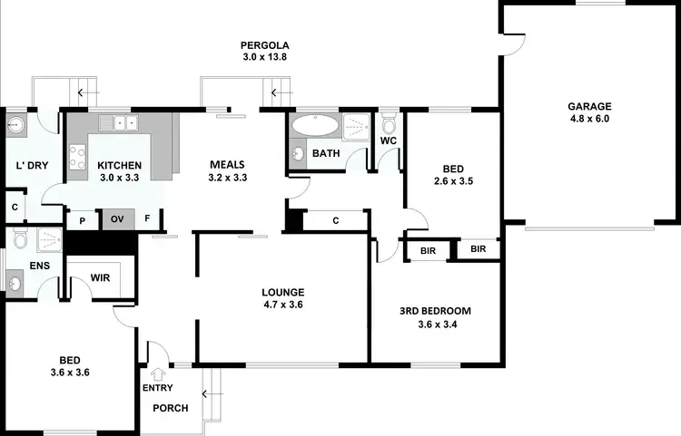 Floorplan of Homely unit listing, 2/21 Simpson Street, Noble Park VIC 3174