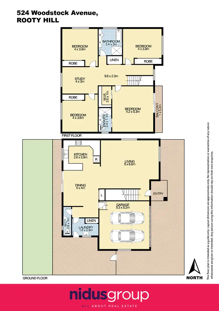Floorplan of Homely house listing, 524 & 524A Woodstock Avenue, Rooty Hill NSW 2766