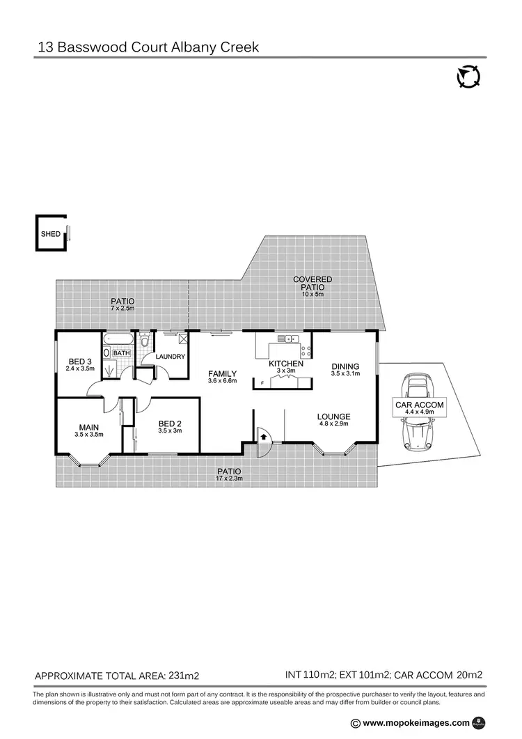 Floorplan of Homely house listing, 13 Basswood Court, Albany Creek QLD 4035