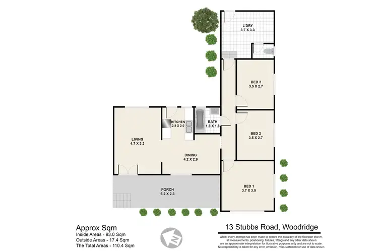 Floorplan of Homely house listing, 13 Stubbs Road, Woodridge QLD 4114