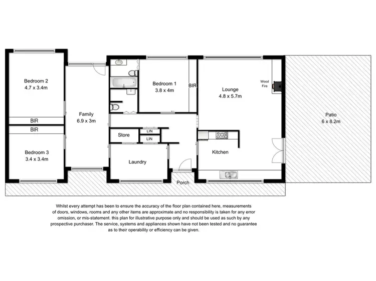 Floorplan of Homely house listing, 119 Williams Road, Millicent SA 5280