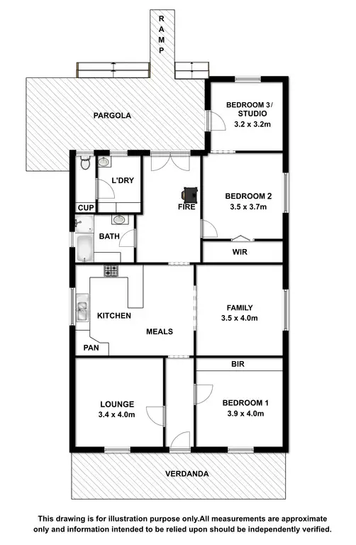 Floorplan of Homely house listing, 39 Plunkett Terrace, Millicent SA 5280