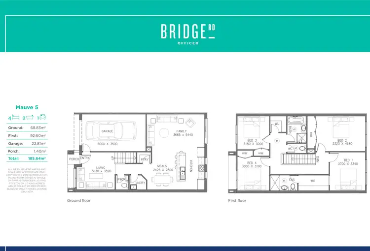 Floorplan of Homely townhouse listing, 4 Viridian Avenue, Officer VIC 3809