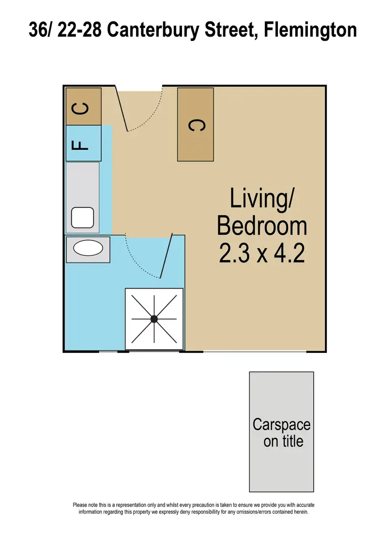 Floorplan of Homely apartment listing, 36/22-28 Canterbury St, Flemington VIC 3031