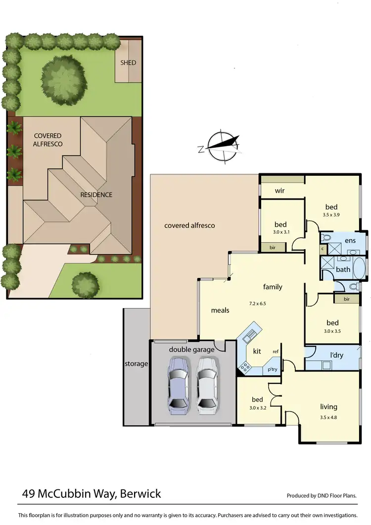 Floorplan of Homely house listing, 49 McCubbin Way, Berwick VIC 3806