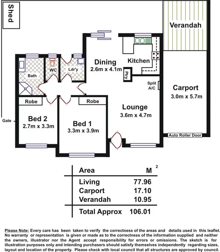Floorplan of Homely unit listing, 7/9 - 15 Cudmore Terrace, Marleston SA 5033