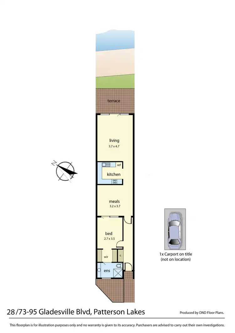 Floorplan of Homely unit listing, 28/75-93 Gladesville Boulevard, Patterson Lakes, Patterson Lakes VIC 3197