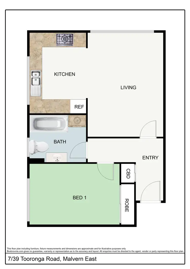 Floorplan of Homely apartment listing, 7/39 Tooronga Road, Malvern East VIC 3145