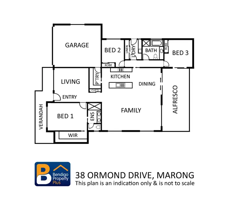 Floorplan of Homely house listing, 38 Ormond Drive, Marong VIC 3515