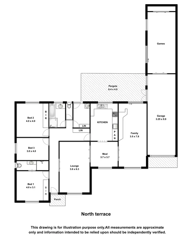 Floorplan of Homely house listing, 132 North Terrace, Mount Gambier SA 5290