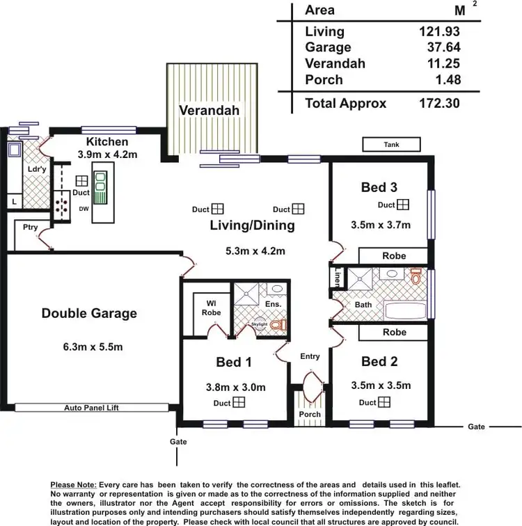 Floorplan of Homely house listing, 2 Masters Avenue, Oaklands Park SA 5046