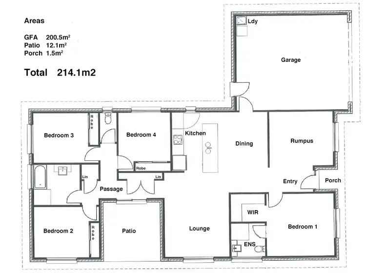 Floorplan of Homely house listing, 5 Harrier Place, Lowood QLD 4311