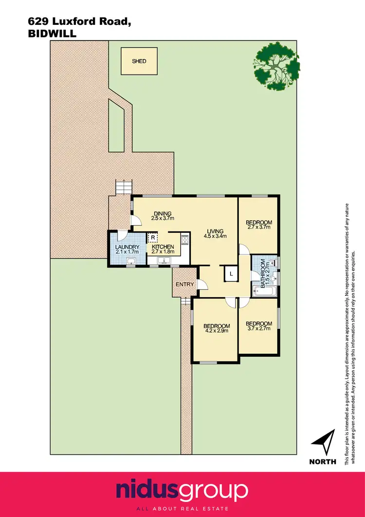 Floorplan of Homely house listing, 629 Luxford Road, Bidwill NSW 2770
