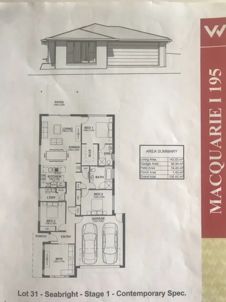Floorplan of Homely house listing, 52 Bayside Avenue, Jacobs Well QLD 4208