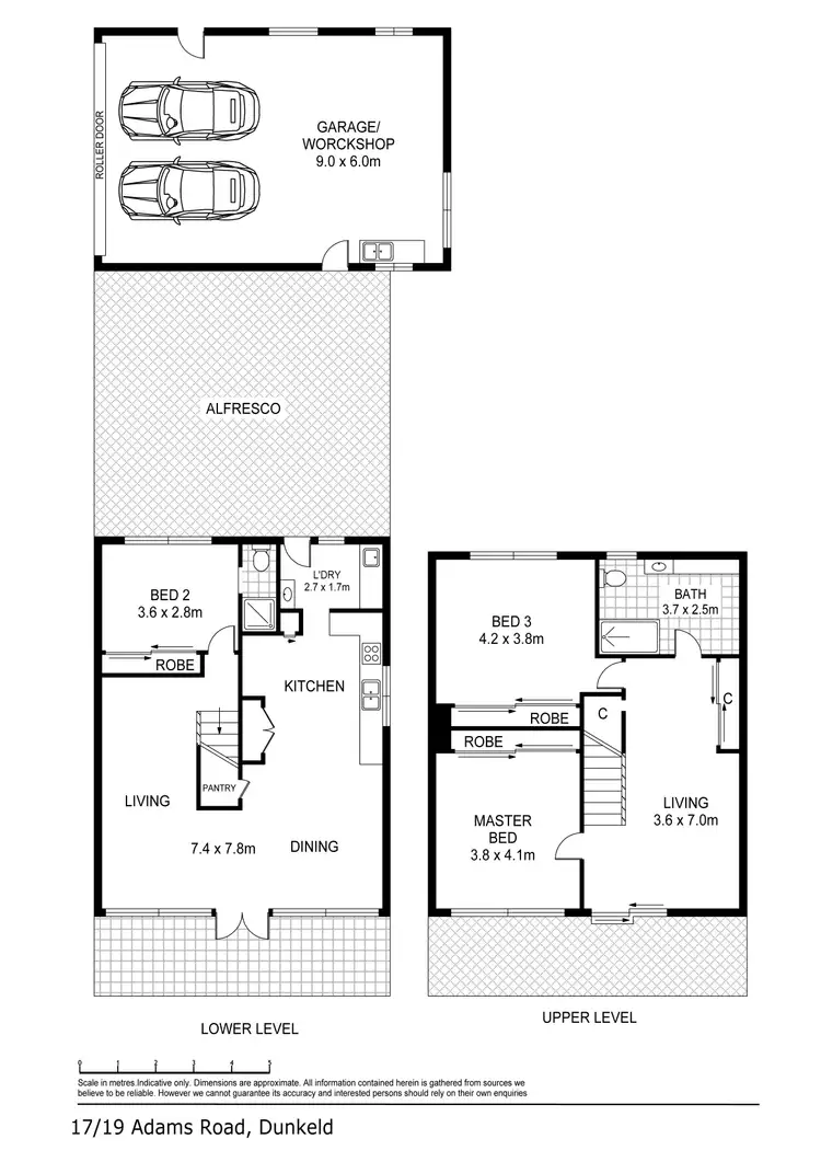 Floorplan of Homely house listing, 17-19 Adams Street, Dunkeld VIC 3294