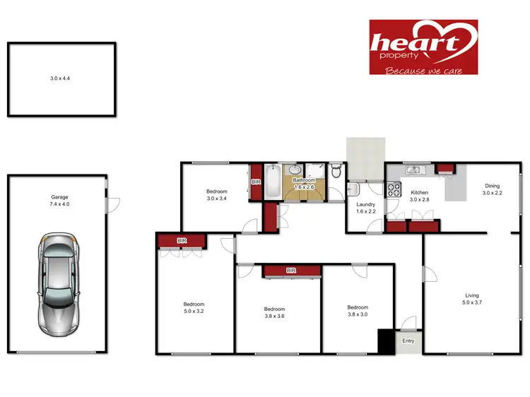 Floorplan of Homely house listing, 10 Treloar Street, Sale VIC 3850