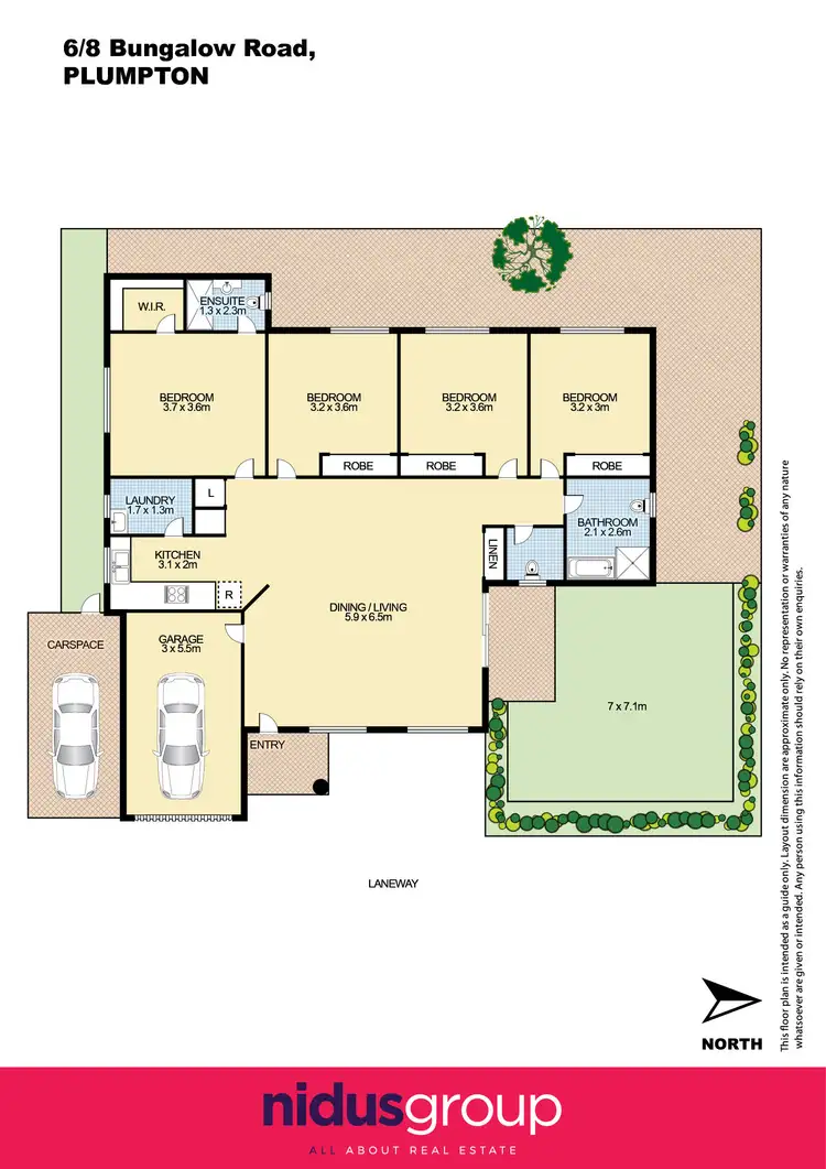 Floorplan of Homely townhouse listing, 6/8 Bungalow Road, Plumpton NSW 2761