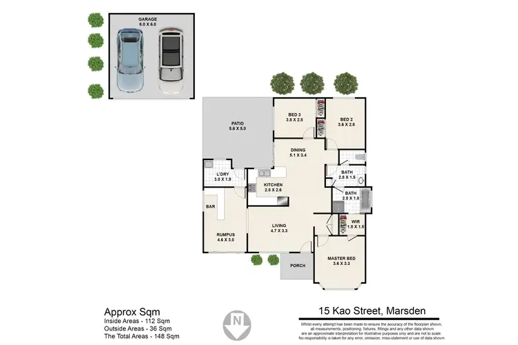 Floorplan of Homely house listing, 15 Kao Street, Marsden QLD 4132