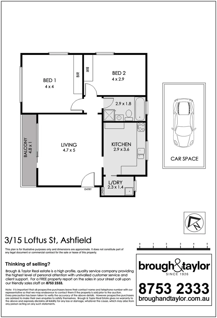 Floorplan of Homely unit listing, 3/15 Loftus Street, Ashfield NSW 2131