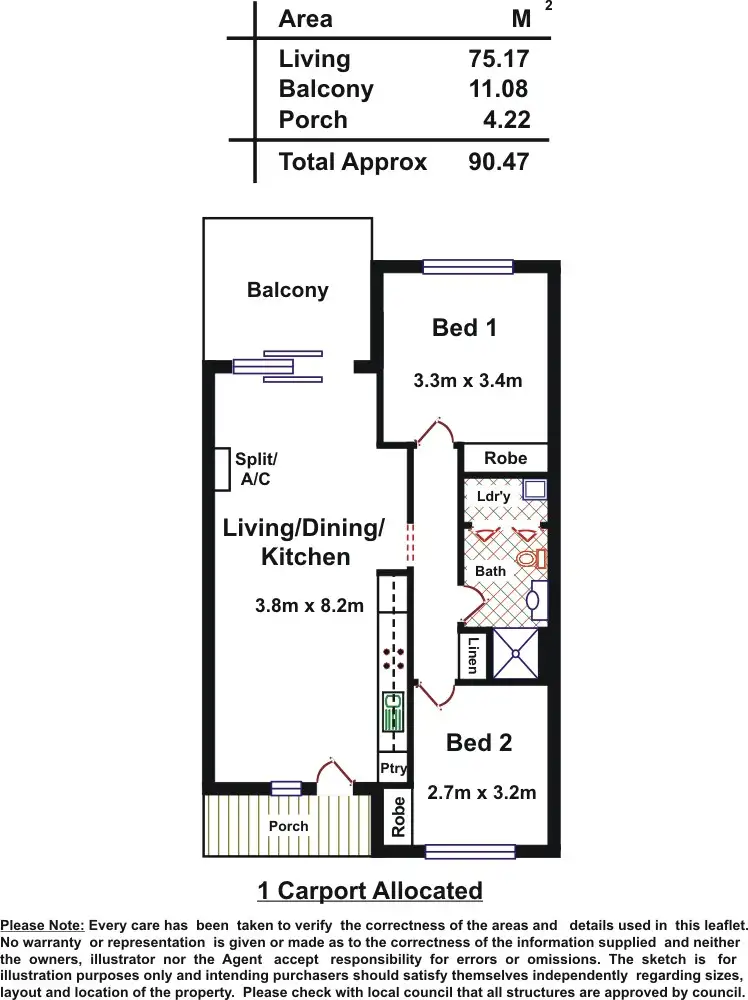 Floorplan of Homely apartment listing, 6A Telfer Street, Ferryden Park SA 5010