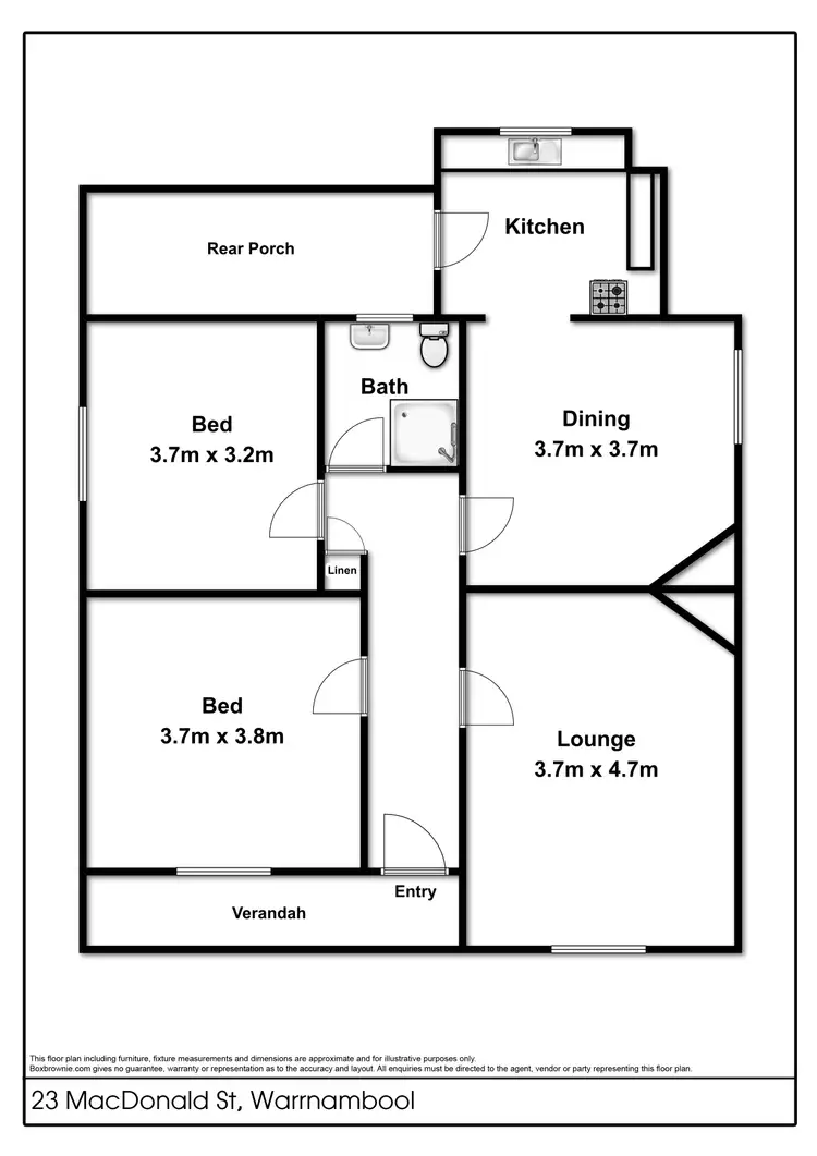Floorplan of Homely house listing, 23 MacDonald Street, Warrnambool VIC 3280