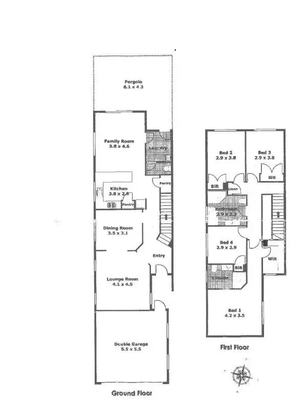 Floorplan of Homely semi-detached listing, 21A Winna Place, Glenmore Park NSW 2745