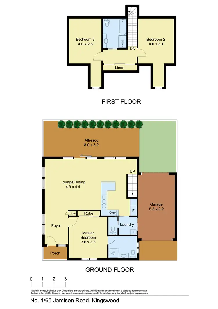 Floorplan of Homely townhouse listing, 1/65 Jamison Road, Kingswood NSW 2747