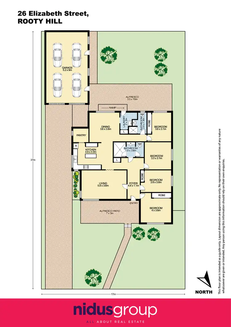 Floorplan of Homely house listing, 26 Elizabeth Street, Rooty Hill NSW 2766
