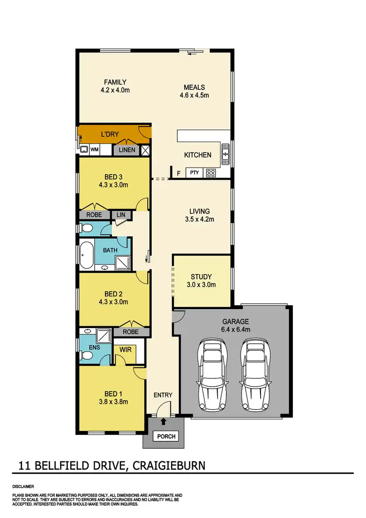Floorplan of Homely house listing, 11 Bellfield Drive, Craigieburn VIC 3064