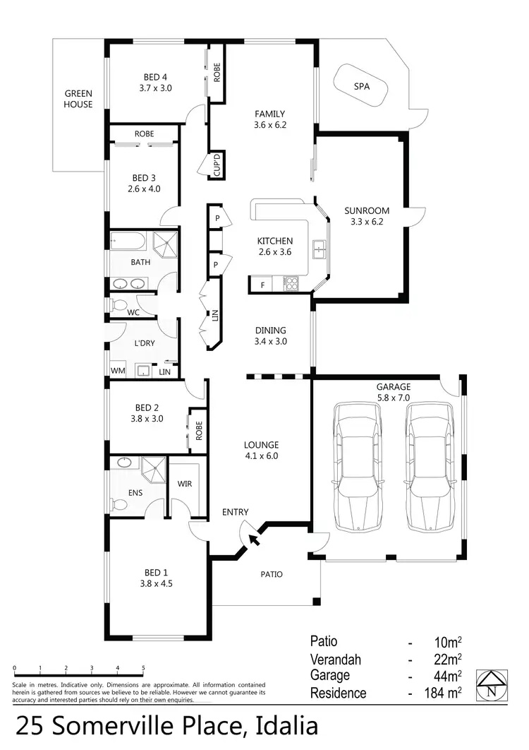 Floorplan of Homely house listing, 25 SOMERVILLE PLACE, Idalia QLD 4811