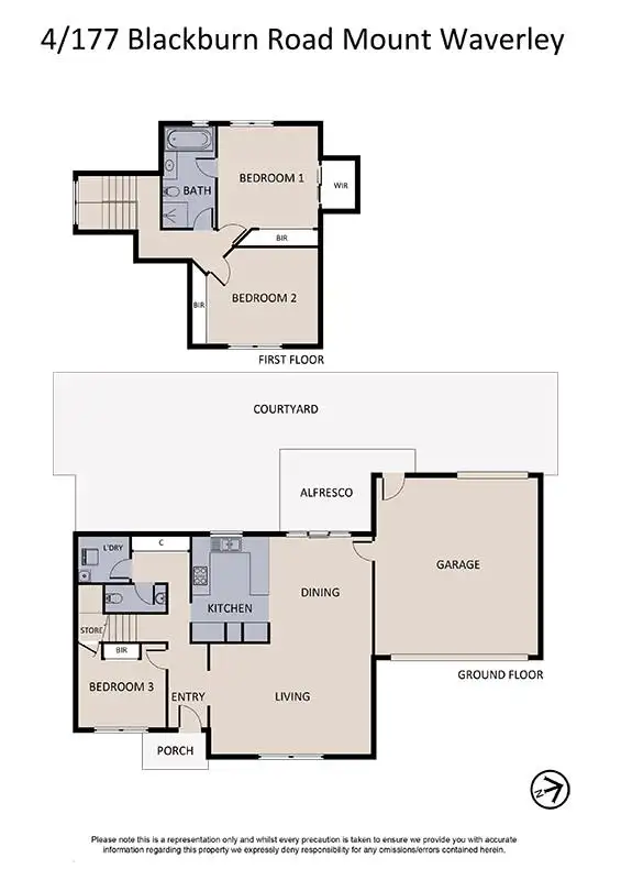 Floorplan of Homely unit listing, 4/177-181 BLACKBURN ROAD, Mount Waverley VIC 3149