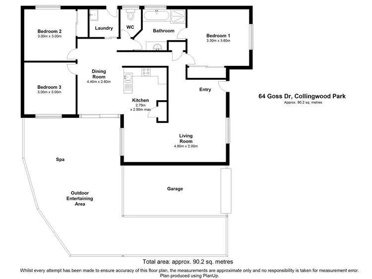 Floorplan of Homely house listing, 64 Goss Drive, Collingwood Park QLD 4301