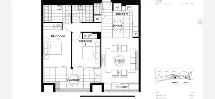 Floorplan of Homely apartment listing, 106/78 Mobbs Lane, Eastwood NSW 2122