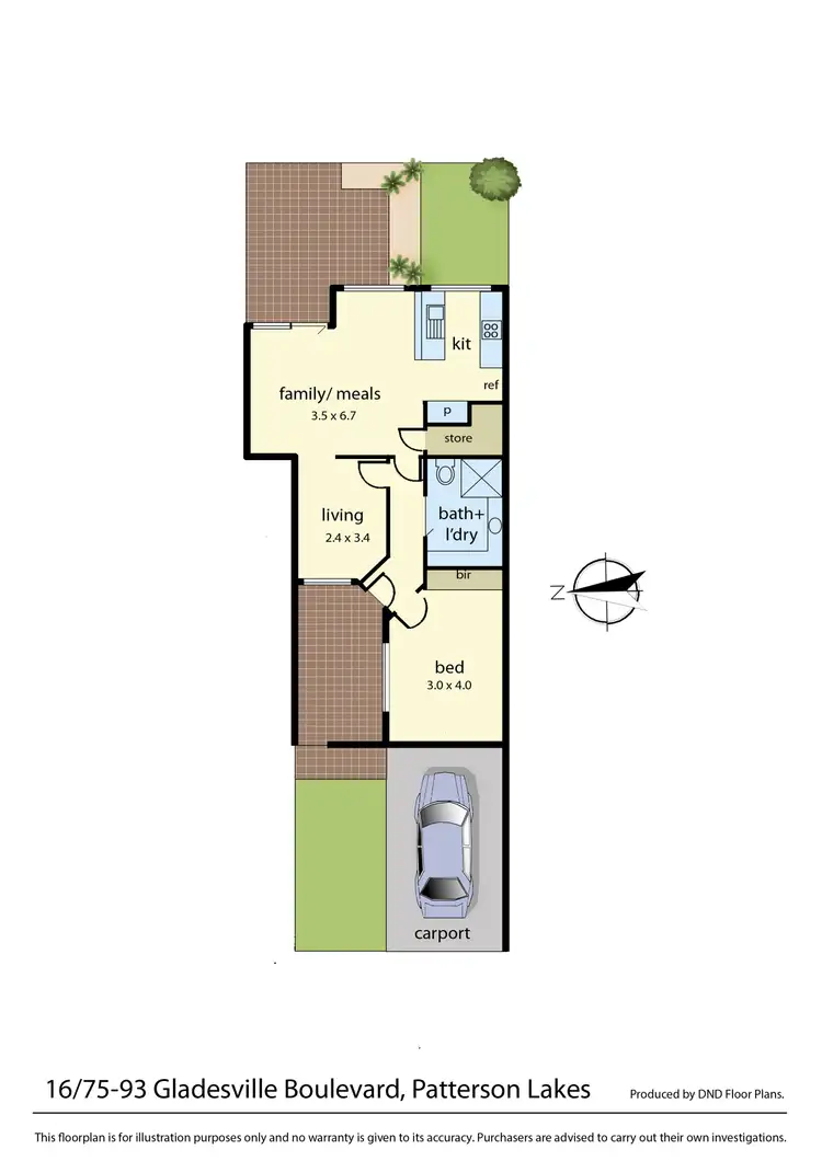 Floorplan of Homely retirement listing, 16/75-93 GLADESVILLE BOULEVARD, Patterson Lakes VIC 3197