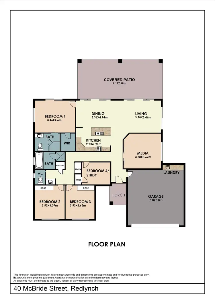 Floorplan of Homely house listing, 40 McBride Street, Redlynch QLD 4870