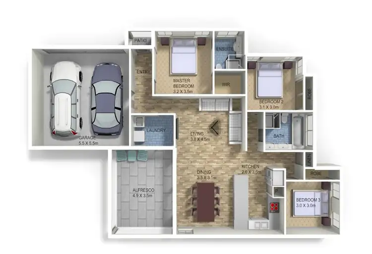 Floorplan of Homely house listing, 10 Barrow Circuit, Jordan Springs NSW 2747
