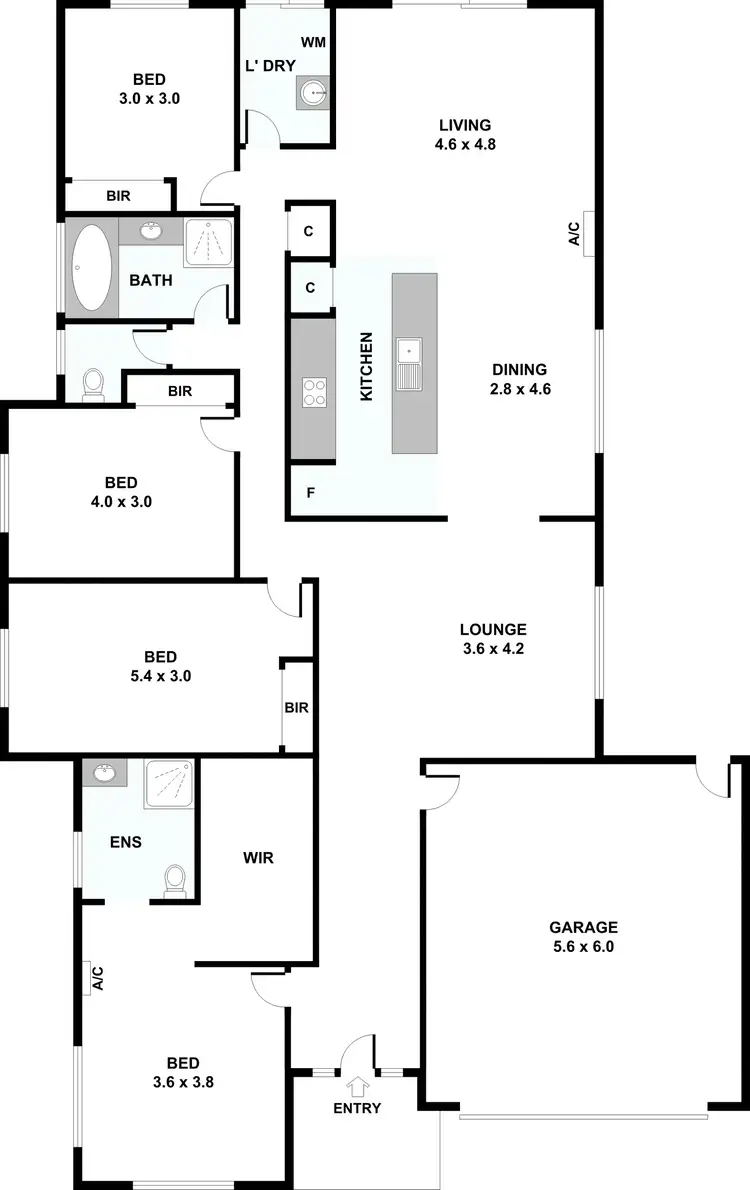 Floorplan of Homely house listing, 1 Brindabella Chase, Point Cook VIC 3030