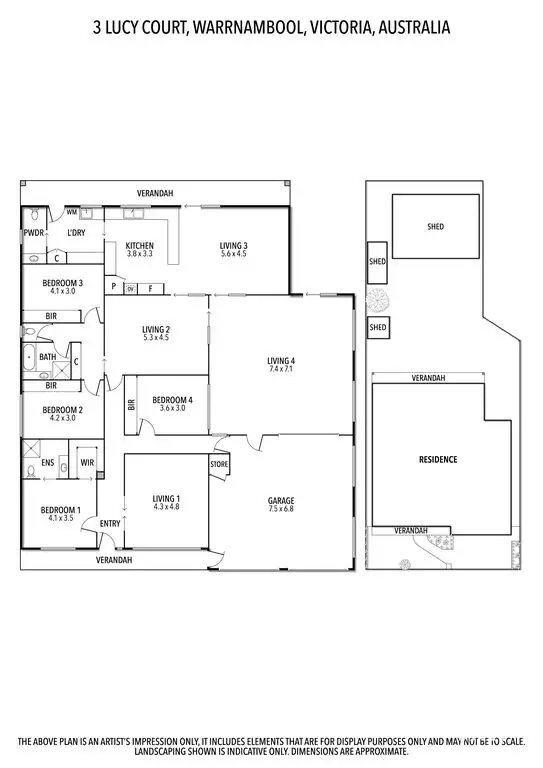 Floorplan of Homely house listing, 3 Lucy Court, Warrnambool VIC 3280