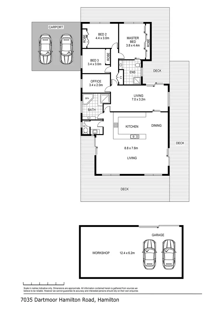 Floorplan of Homely house listing, 7037 Dartmoor-Hamilton Road, Hamilton VIC 3300