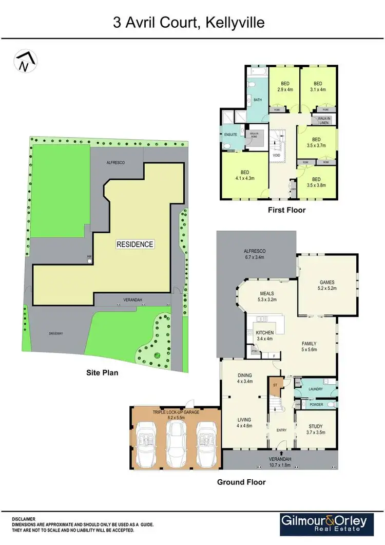 Floorplan of Homely house listing, 3 Avril Court, Kellyville NSW 2155