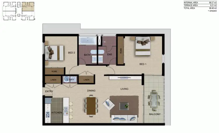 Floorplan of Homely unit listing, 29/29-31 Goulburn Street, Liverpool NSW 2170