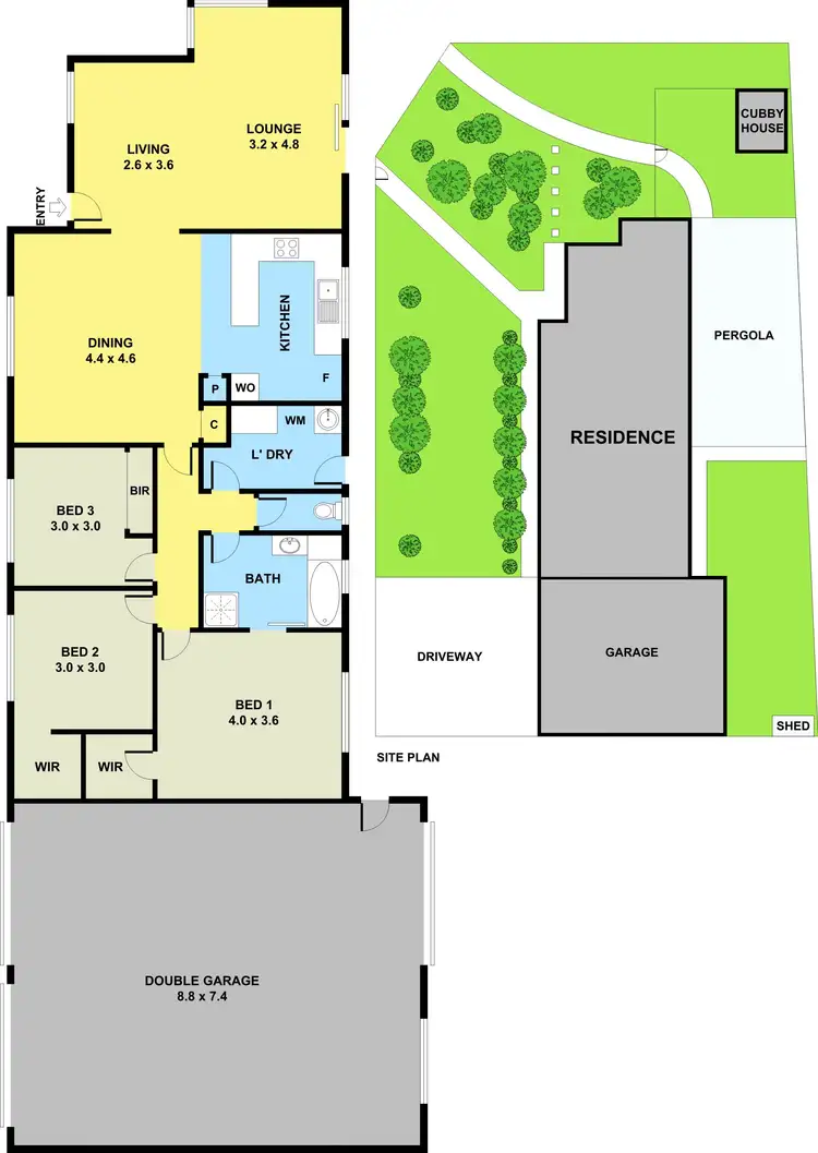 Floorplan of Homely house listing, 1 Archibald Avenue, Narre Warren VIC 3805