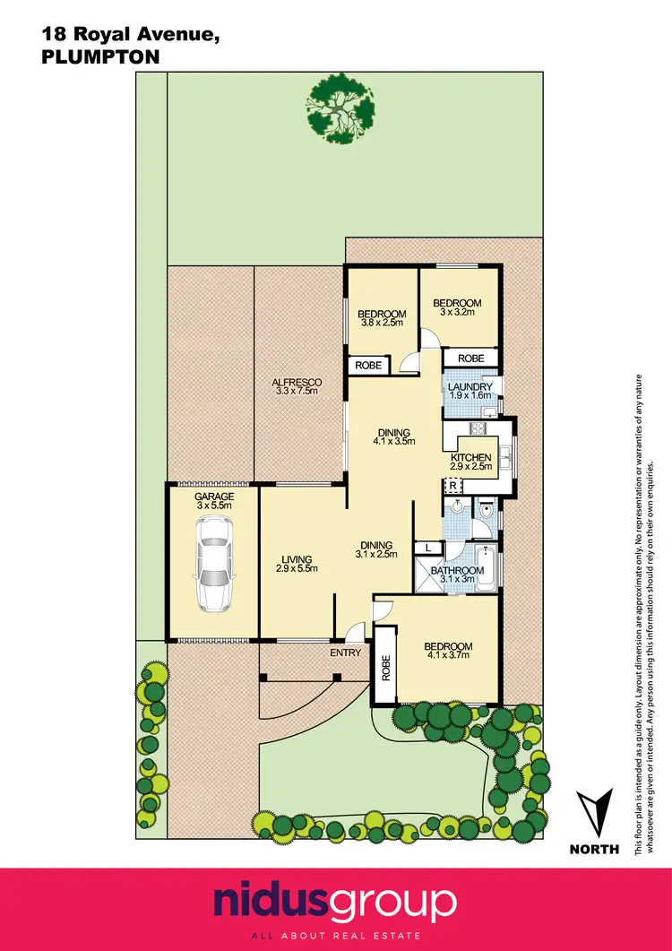 Floorplan of Homely house listing, 18 Royal Avenue, Plumpton NSW 2761