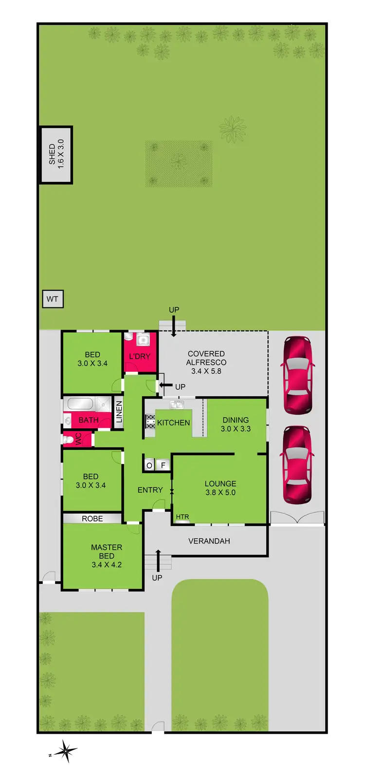 Floorplan of Homely house listing, 14 Allowah Court, Norlane VIC 3214