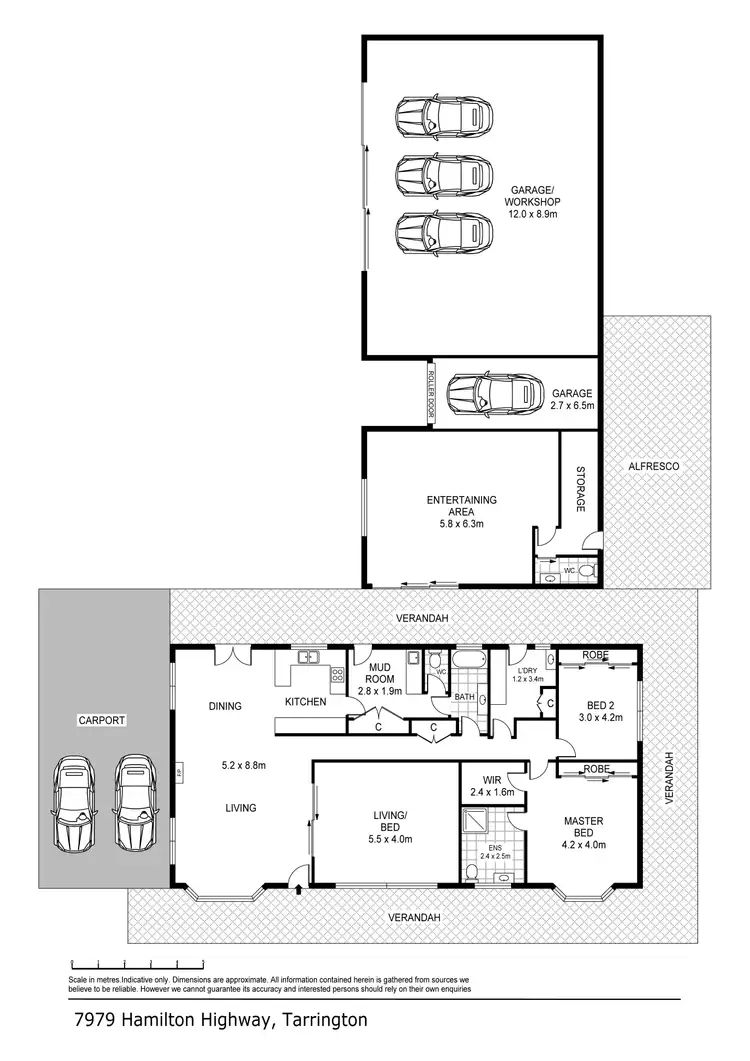 Floorplan of Homely house listing, 7979 Hamilton Highway, Tarrington VIC 3301
