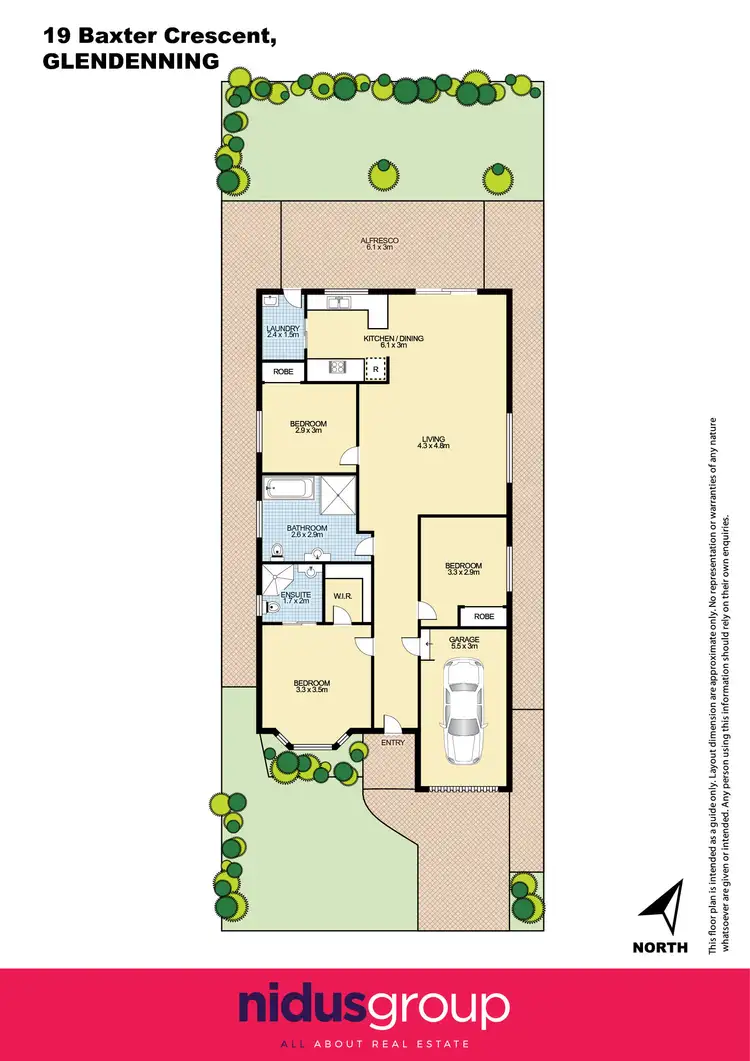 Floorplan of Homely house listing, 19 Baxter Crescent, Glendenning NSW 2761
