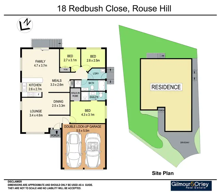 Floorplan of Homely house listing, 18 Redbush Close, Rouse Hill NSW 2155