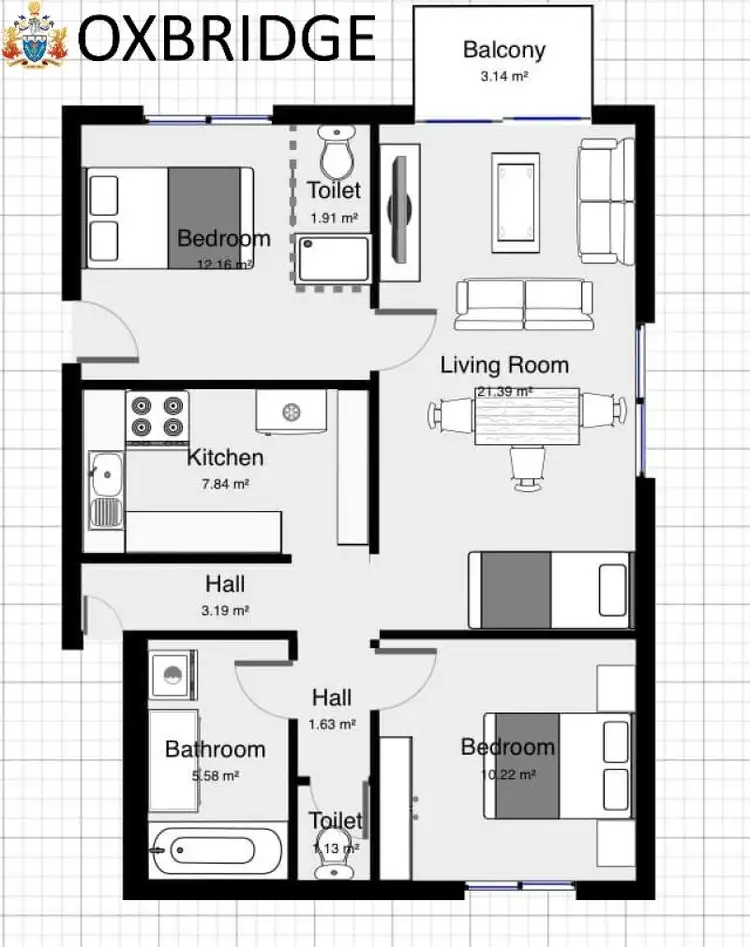 Floorplan of Homely apartment listing, 24/9-11 Ascog Terrace, Toowong QLD 4066